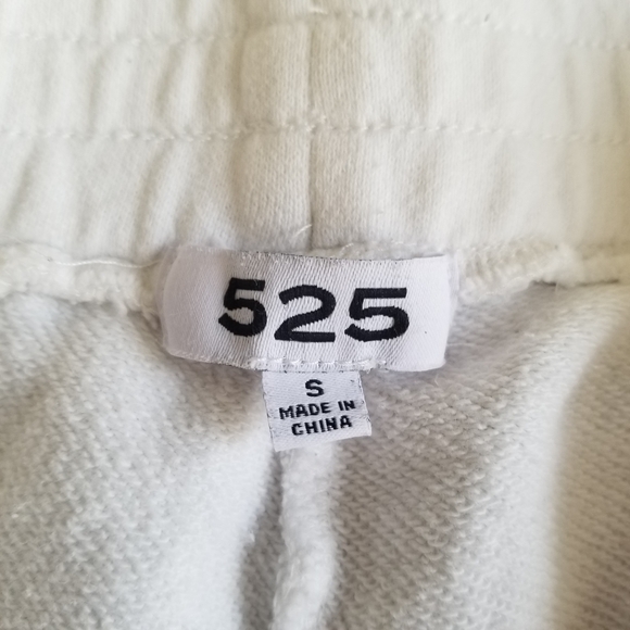 525 Revolve Heart French Terry Crop Sweatpants Drawstring Waist Size Small - Picture 7 of 8